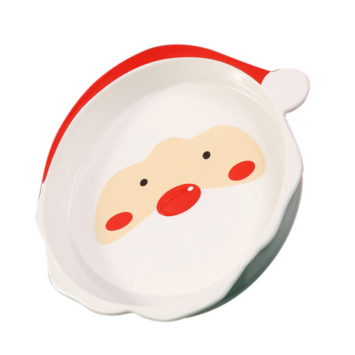 2 Keramik Servierplatte In Form Eines Weihnachtsmanns 1