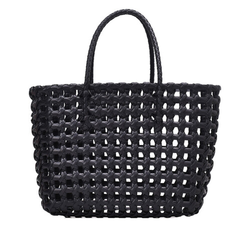 Large- Capacity Handtasche Tragetasche Stroh Gestrickt