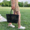 Large- Capacity Handtasche Tragetasche Stroh Gestrickt 8