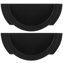 2 Kaffeemaschinen-Aufhängeregal 8,40x3,80x2,00 cm Schwarz