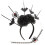 4 Sets Choker Stirnband Spinne Gothic Halloween 2