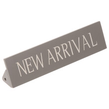 Metal Schild Präsentiert Neue Produkte Grau 1 Satz