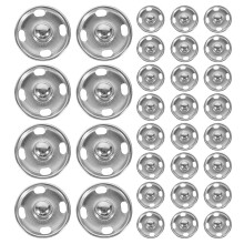 100 Versteckte Knöpfe 1,5x1,5x0,5 Cm Silber Für Damenkleidung
