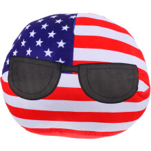 2Stück Unabhängigkeitstag Kissen Plüsch Amerikanische Flagge Deko