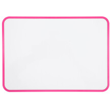 Kleines Beidseitiges Magnetisches Whiteboard Für Schreibtisch Rosa