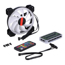 120Mm Rgb Pc-Gehäuselüfter Mit Hoher Luftdurchsatz Controller