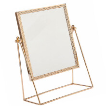 Square Schminkspiegel Mit -Spitzenmuster Für Schreibtisch