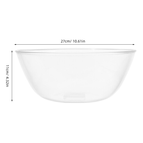 Große Robuste Glasrunde Mischschüssel Für Salat Eier 1