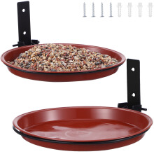 1 Set Vogelfütterung Badewanne Wandhalterung Außen