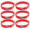 6Pièces Bracelets Silicone Durable Déco Pays Multicolores 10