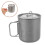 Faltbare Tasse Silber Langlebig Und Für Camping 11