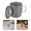 Faltbare Tasse Silber Langlebig Und Für Camping 9
