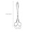 Raindrops Kuchenzange Silber 1 Set 2
