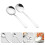 2Pz Set Cucchiai Acciaio Resistenti Cucina Argento 7