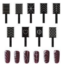 9 Magnetplatte Stab 3D Cat Eye UV Gel Nagellack Set