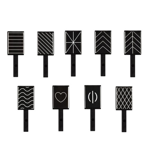 9 Magnetplatte Stab 3D Cat Eye UV Gel Nagellack Set 2