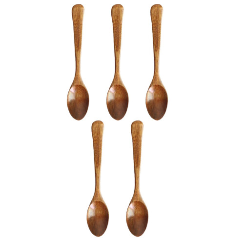 15 Holzlöffel Mini Dessertlöffel 12,5 Cm