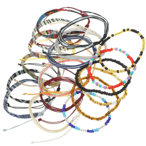 18 Teile Handgemachte Armband Mit Perlen Für Männer Strandmode