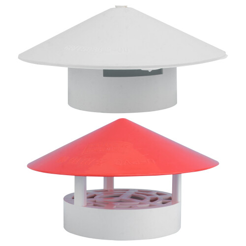 Chimney Rainproof Cover 18X18 Cm Pvc Material Windproof 1 Stk 2