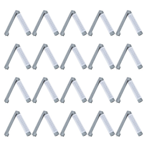 20St Haarrollers Grijs, Zelfklevend, Voor Salons En DIY Haarstyling