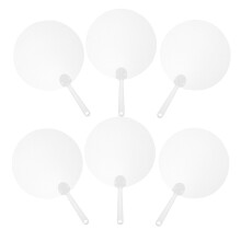 Diy Graffiti Fans Handmatig Wit PVC 6-Pack
