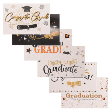 6 Sets Afstuderen Greeting Card Duidelijk Sparrenhanger Baby