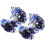 2Pcs Blue PVC Cheer Pom Poms Durable Reusable Performance Props 9