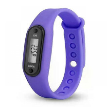 (purple, 1pc) 1/2PCS Sport Smart Wrist Watch Bracelet LCD Display Fitness Gauge Step Tracker Digital Pedometer Run Walking Calorie Counter