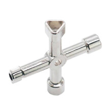 (Circular Hole) Aleekit 4 Way Universal Cross Triangle Wrench KEY Multifunction Cross Wrench High Quality Multifunction Repair Tools Hand Tools