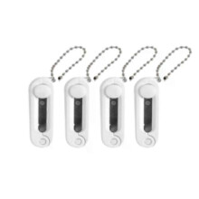 (4PCS, White) Creative Mini Portable Folding Scissors Morandi Simple Paper-Cutting Art Tool Stationary Scissors Office School Supplies