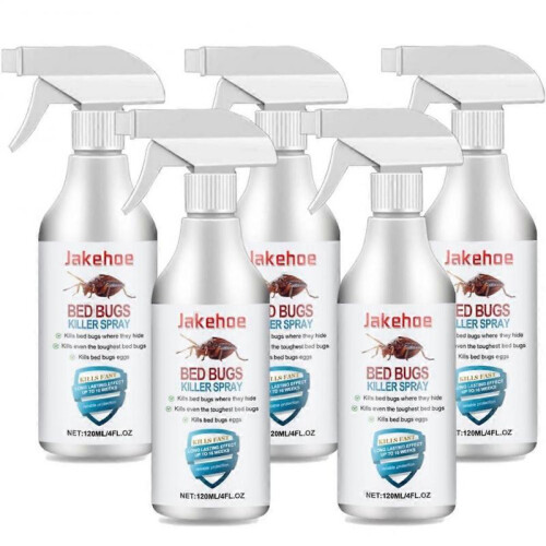 (5pcs)Bedbug Killing Spray Bedbug Killing Spray Indoor Flea Brown Dog Tick Bedbug Coat Moth Insecticide