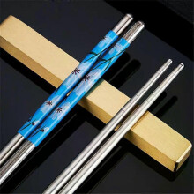 (1Pair, A2) 1/5/10 Pairs Stainless Steel Chopsticks Reusable Sushi Chopsticks Set Non-slip Chinese Food Metal Sticks Tableware Kitchen Tool
