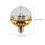 1St Rotierbare Mini LED Bühnenleuchte Gold 6