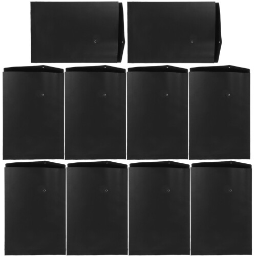 Kraft Umschlag Kraftpapier Schwarz 10 1