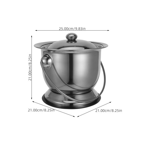 Chamber Pot Tragbares Klo Mit Deckel Bettnähe Urinal 1
