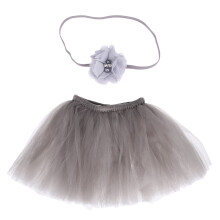2Stk. Weiches -Headband Für Baby Grau