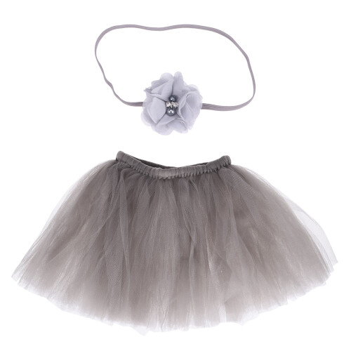 2Stk. Weiches -Headband Für Baby Grau