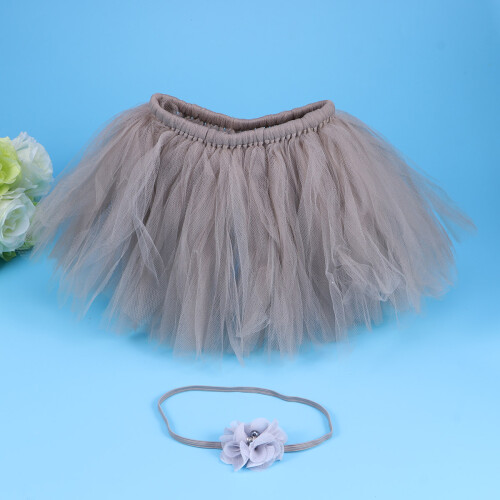 2Stk. Weiches -Headband Für Baby Grau 1