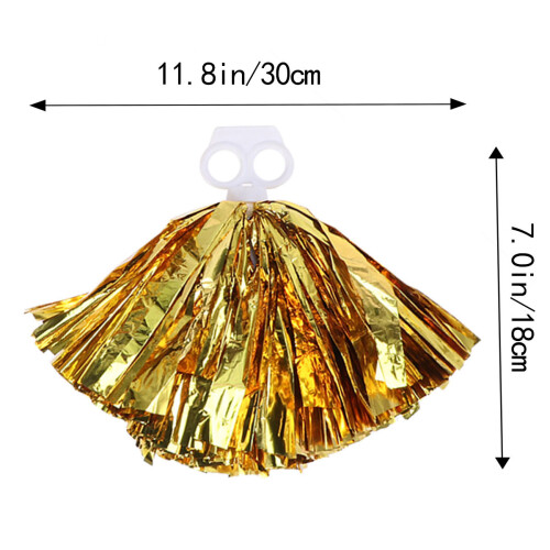Raindrops Cheerleading Pompons Set Gold Pack 11,8 Zoll 1