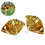 Raindrops Cheerleading Pompons Set Gold Pack 11,8 Zoll 4