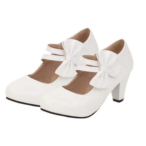 1 Paar Weibliche Bowknot Hochhackige Stöckelschuhe