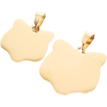 2 Personalisierte Hundefolie Mit Name Für Welpen 3x2,5 Cm Golden