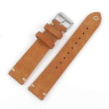 (19mm black buckle, tan) Vintage Suede Leather Watch Band 18mm 19mm 20mm 22mm Blue Grey Handmade Replacement Strap for ing Watch