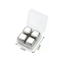 (A3) Stainless Steel Ice Cubes, Reusable Chilling Stones for Whiskey Wine, Keep Your Drink Cold Longer, SGS Test Pass