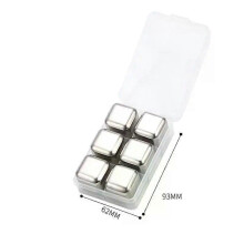(A5) Stainless Steel Ice Cubes, Reusable Chilling Stones for Whiskey Wine, Keep Your Drink Cold Longer, SGS Test Pass