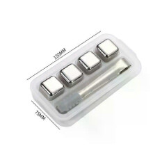 (A4) Stainless Steel Ice Cubes, Reusable Chilling Stones for Whiskey Wine, Keep Your Drink Cold Longer, SGS Test Pass