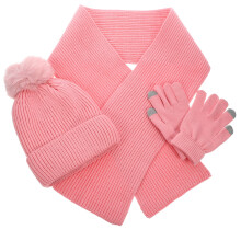 Modisches Design Winterwarme Mütze Schal Für Damen