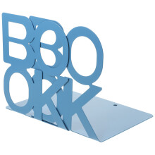 2 Buchstabenförmige Buchstützen Aus Metall Für Bücherregal