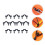 50Pcs Nylon Bungee Deck Loop Tie Down Pad Eye Kit for Kayak Black 5