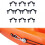 50Pcs Nylon Bungee Deck Loop Tie Down Pad Eye Kit for Kayak Black 10